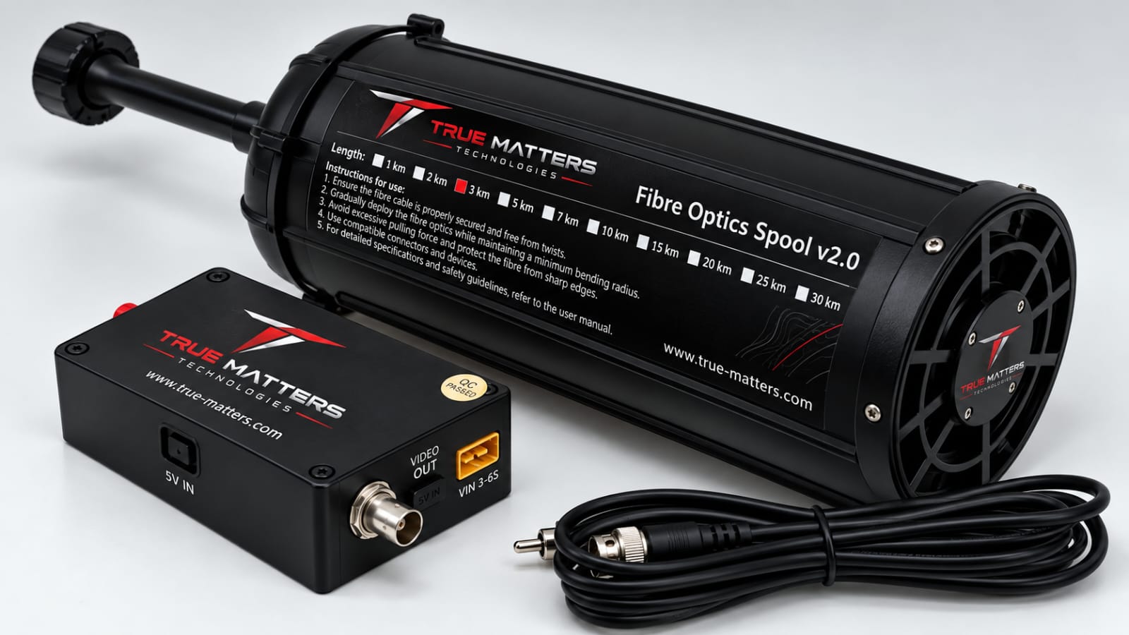 True Matters fibre optics spool